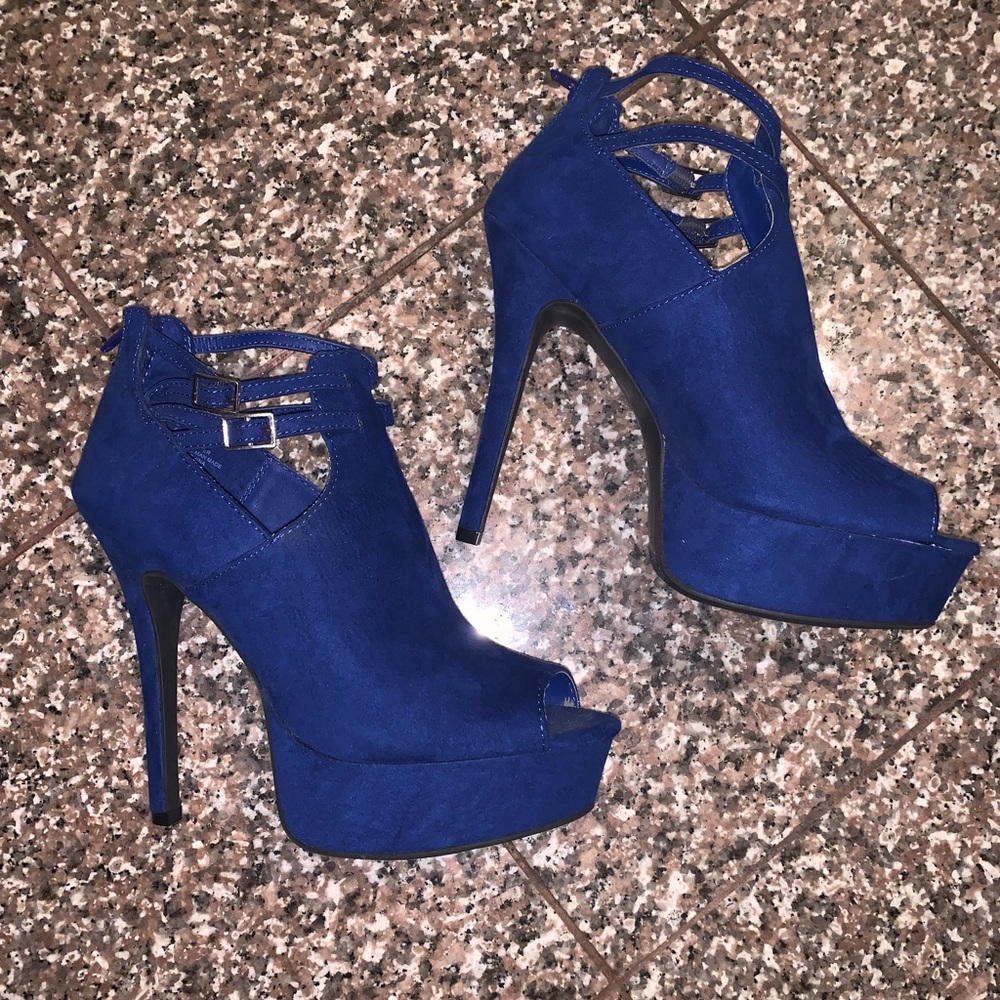 Royal blue heels